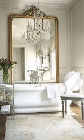 Floor Mirror Behind Tub French Bathroom Fancy Bathroom Unusual Bathrooms Romantic Interior