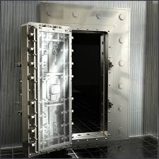 Detailed 3d Model Of A Vault Door On Behance Vault Doors Doors Vaulting
