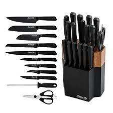 Knives from japan has been designed to allow you to buy the best japanese knife brands easily and conveniently online. Buy Knife Set Elegant Life 18 Piece Kitchen Knife Set With Wooden Block Chef Knife Set With Knife Sharpener For Self Sharpening Full Tang Japan Stainless Steel Knife Set With 6 Steak Knives