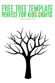 Free Tree Template In 2020 Kids Crafts Free Tree Templates Spring Crafts
