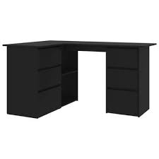 Schreibtisch opus weiß matt nachbildung ca. Vidaxl Eckschreibtisch Schwarz 145 100 76 Cm Spanplatte Vidaxl De