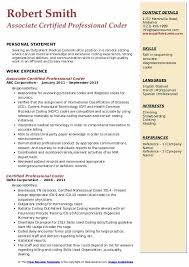 Medical coding resume pdf can be valuable inspiration for those who seek a picture according specific categories, you will find it in this site. Certified Professional Coder Resume Samples Qwikresume
