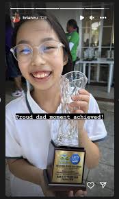 Proud papa moments Brian Cu's daughter tops golf event