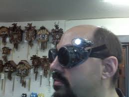 Hans Meier was born into a family of clockmakers in Tacoma, Washington. It was only a matter of time before Hans discovered Steampunk and everything that it ... - hans-meier-goggles-light