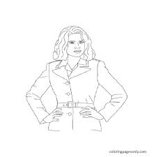 Black and white repeat pattern background. Peggy Carter Coloring Pages Captain America Coloring Pages Coloring Pages For Kids And Adults