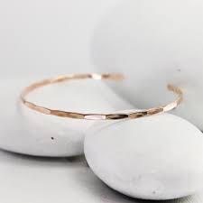 They add style and elegance to every outfit, elevating it to help you feel the best version of yourself. Solid Rose Gold Cuff Bracelet Hammered Solid Rose Gold Etsy