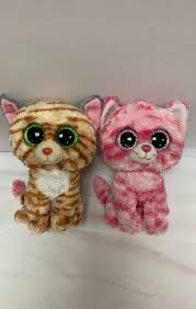 Black And White Beanie Boo Cat Bundle Of 2 Regular 6 Size Beanie Boo Prototype Cats Mint Condition Beanie Boo Ty Beanie Boos Beanie Boos