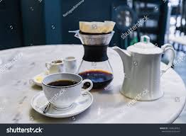 Drip Brewing Filtered Coffee Or Pour Over Is A Method Which Involves Pouring Water Over Roasted Ground Coffee Bea Sponsored In 2020 Wine Glass Filter Coffee Glass