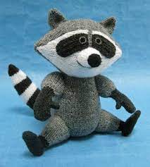 Buy a mink coat or rabbit fur coat. Raccoon Animal Knitting Patterns Knitted Animals Knitting Patterns Toys