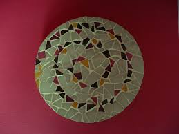Dessous De Plat Rond En Mosaique Vert Anis Cuisine Et Service De Table Par Signature Mosaique Abstract Artwork Art Mosaic