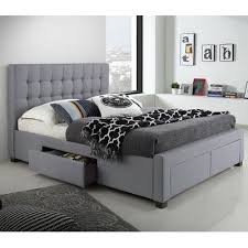 Pin By Yswaram On Divan Bed With Drawers Upholstered Panel Bed Upholstered Storage