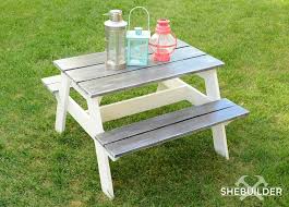 Diy Kids Picnic Table Step By Step Guide Tinsel Wheat Kids Picnic Table Kids Picnic Table Plans Diy Picnic Table