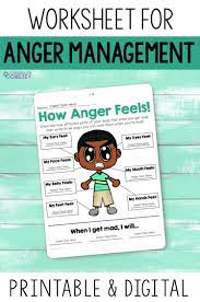 Anger Management Worksheet How Anger Feels Counselor Chelsey Simple School Counseling Ideas Anger Management Worksheets Anger Management For Kids Social Emotional Learning Activities