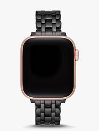 Discover designer watches & apple watch bands from kate spade new york. Black Stainless Steel Scallop Bracelet Band For Apple Watch Kate Spade New York