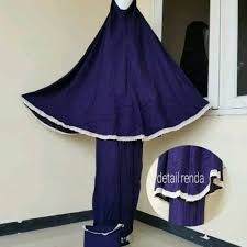 Jual MUKENA NAVY/ MAROON/ HITAM POLOS ADEM BASIC VISSY