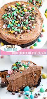 Malted Easter Egg Milk Chocolate Cheesecake Queenslee Appetit Recipe Chocolate Cheesecake Easter Dessert Easter Desserts Recipes