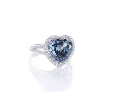 Blue Diamond Heart Engagement Ring Fancy Color Diamond Ring Heart Engagement Rings Blue Diamond Heart