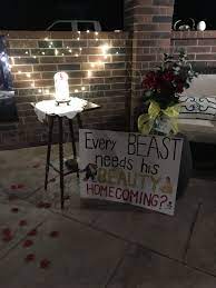 Beauty And The Beast Homecoming Proposal Cute Homecoming Proposals Prom Proposal Homecoming Proposal