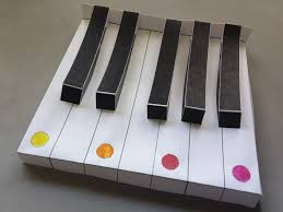 Beschriftete tastatur (siehe oben) zum ausdrucken. Ausdrucken Ausschneiden Falten Kleben Ein Weg Zur Musik