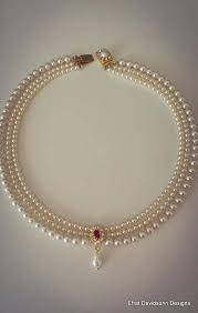 Bridal Necklace Red Ruby Stone Vintage Bridal Pearl Necklace Etsy Pearl Necklace Designs Bridal Necklace Bridal Pearl Necklace