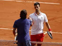 He claimed just 18 more points as djokovic rallied from two sets down to win for the fifth time in his grand slam career. Djokovic Survives French Open Scare Before Teenager Musetti Quits Tennis Gulf News