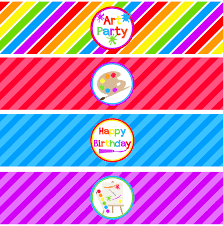 We Heart Parties Free Printables Art Party Free Printables Art Party Art Party Foods Water Party