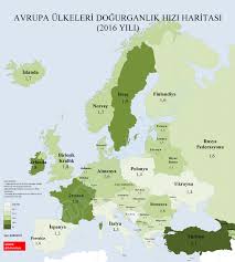 Bu yolculuk arabayla tahminen 10 saat 3 dakika sürecektir. Avrupa Ulkeleri Dogurganlik Hizi Haritasi 2016 Yili Drdatastats