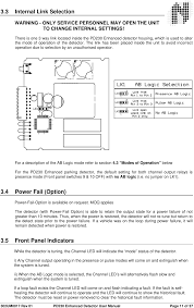 Appendices a performance characteristics of vehicle loop detectors. Pd230td236 Vehicle Detector User Manual 302um0017 01a Pd230 Enh Newhousing Noapprovalspage Nortech Pty