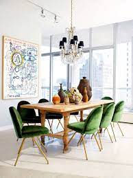 Plush Velvet Rough Wood Dining Room Inspiration Velvet Dining Chairs Eclectic Dining