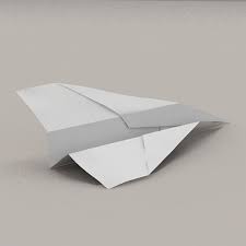 Paper Plane 3d Model Paper Plane Plane 3d 3d Model