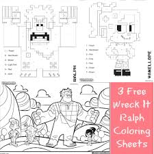 Set one year after the first film, a shady new employee at litwak's arcade sells sugar rush to a friend of his, and ralph, felix, and calhoun set off on a rescue mission across the internet to bring vanellope and her friends back home. 3 Free Printable Wreck It Ralph Coloring Sheets Farmer S Wife Rambles
