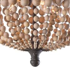 I ordered mine online and spent around $40 for the beads. Wood Beaded Semi Flush Mount Regina Andrew Detroit