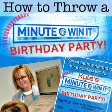 Throw the ultimate minute to win it party with this how to guide that includes as you'll see below most of my minute to win it games are alternative versions from at the end of the minute the dice tower must be free standing and the player with. Minute To Win It Birthday Party Momof6
