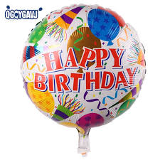 Qgqygavj The New 18 Inch Round Happy Birthday Balloons Holiday Party Decoration Bal Balloon Decorations Party Holiday Party Decorations Happy Birthday Balloons