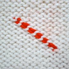 Pull the yarn tight, then go one stitch over and work the yarn down the other side in the same manner, weaving in and out of each knit stitch. Weaving In Your Ends Purl Soho