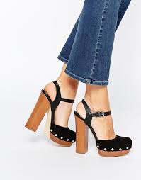 135 Miss Kg Giddy Black Wooden Platform Sandals Wooden Platform Sandals Platform Sandals Wooden Heels Sandals