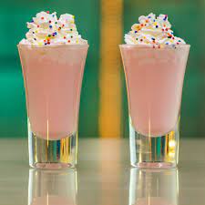 Strawberry Birthday Cake Shots Tipsy Bartender Recipe Birthday Cake Shots Cake Shots Strawberry Birthday Cake