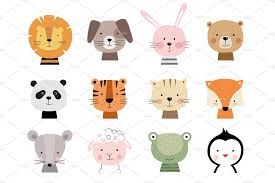 12 Animals Characters For Baby Cards Baby Cards Cards Animals