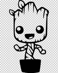 Larry, 3 years, calm longhair, orange and white, neutered male. Baby Groot Rocket Raccoon Coloring Book Drawing Png Clipart Adult Art Artwork Baby Groot Black Free