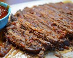 You can pour some of the excess marinade over the brisket if desired. Dutch Oven Barbecue Beef Brisket Small Town Woman