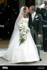 Bride Tessy Antony (L) and groom Prince Louis of Luxembourg kiss after the  church wedding in Gilsdorf, Luxembourg, Friday, 29 September 2006. The two  are a couple for two years. Their son