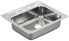 Check spelling or type a new query. Moen G201964 25 In X22 In Stainless Steel 20 Gauge Single Bowl Drop In Sink