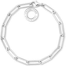 ladies thomas sabo sterling silver charm club bracelet x0259 001 21 l17