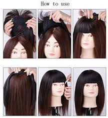 Click the link and find hairspiration! 14 Hair Toppers With Bangs Hair Extension Clip In Top Crown Hairpiece Ninthavenue United Arab Emirates