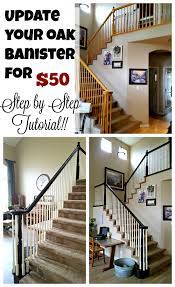 Staircase Refinishing The Easy Way And For Under 50 Leap Of Faith Crafting Wood Banister Banisters Refinish Staircase