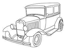 Beautiful Classic Old Car For Collector Coloring Page Coloring Sky Cars Coloring Pages Truck Coloring Pages Coloring Pages For Kids