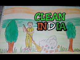 Drawing Tutorial Drawing On Swachh Bharat Clean India Drawing Creative Ideas Youtube Drawing Tutorial Poster Drawing India Poster