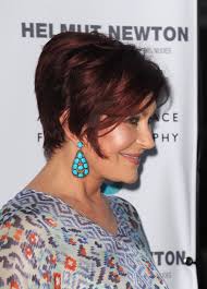 This short and sculpted 'do is cut short through the back and one side, while the opposite side is jagged cut and left slightly longer to achieve this asymmetrical style. More Pics Of Sharon Osbourne Short Straight Cut 1 Of 6 Short Hairstyles Lookbook Stylebistro