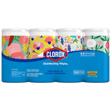 Clean and flush wipes) no bleach: Clorox Disinfecting Wipes 300 Ct Brit Co Value Pack Bleach Free Cleaning Wipes 4 Pack 75 Ct Each Walmart Com Walmart Com