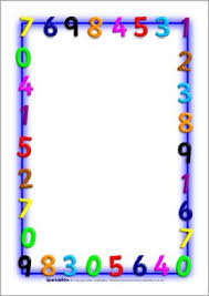 Maths Themed A4 Page Borders Sb1210 Sparklebox Page Borders Page Borders Design Math Border